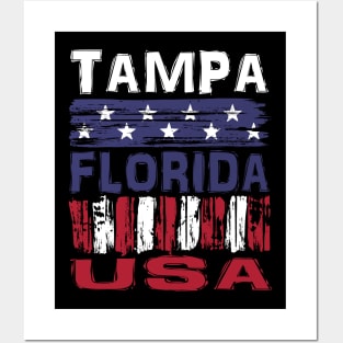 Tampa Florida USA T-Shirt Posters and Art